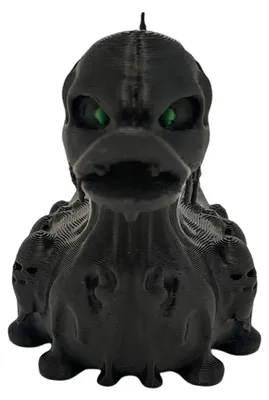 Produktbild von Halloween-Entenfigur, 3D-gedruckte Spinnenentenstatue, Horror-Skelett-Geisterente für Hausbar, Kaminsims, Spukhausdekoration C