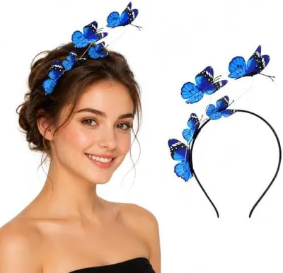 Immagine prodotto di Fasce per capelli a tema farfalla per donne, con cerchietti e accessori per capelli, ideali per feste, eventi a tema fate e cosplay
