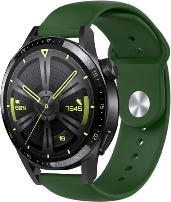 Produktbild von Strap-it Huawei Watch GT 3 46mm Sportarmband (Armeegrün)