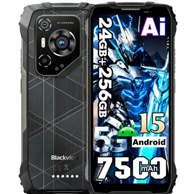 Obrázek produktu pro Atrapa - Blackview BL7000 schwarz Outdoor Smartphone Rugged - 6,78" FHD+ Display, 7500 mAh Akku, 120 Hz, 5G, 50 MP Kamera, Android 15, NFC, 8+256GB, Dual SIM, IP68/IP69K