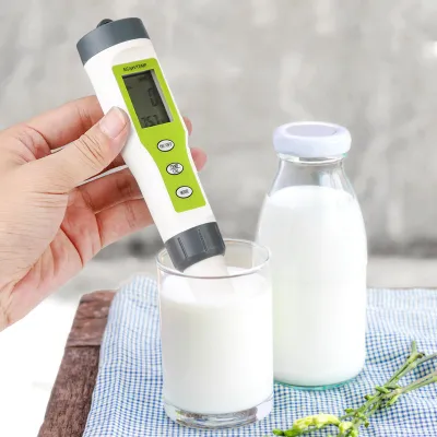 Obrázok produktu pre Prenosný digitálny merací prístroj 3 v 1 (EC, pH, teplota) – tester kvality vody a čistoty