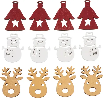 Produktbild von VBS Streuteile Golden winter, 2-4 cm, 12 Stück Streudekoration ideal zum Basteln