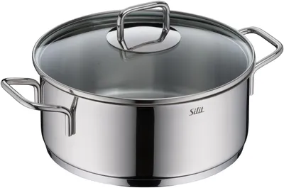 Produktbild von Silit Extra Cook Bratentopf 24 cm mit Glasdeckel 3201113787 4004633306313
