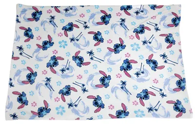 Produktbild von Disney Lilo und Stitch Flanell Wohndecke warme Kuscheldecke 110x150 cm