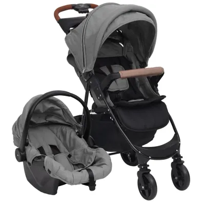 Produktbild von Möbel 3-in-1 Kinderwagen Hellgrau Stahl  2023