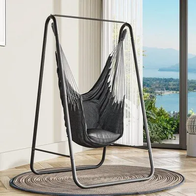 Immagine prodotto di Amaca di dimensioni standard, 92 x 39 x 11 cm, struttura robusta, amaca standard con seduta oscillante