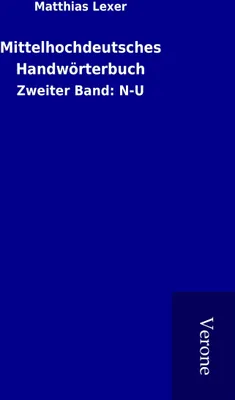 Produktbild von Mittelhochdeutsches Handwörterbuch