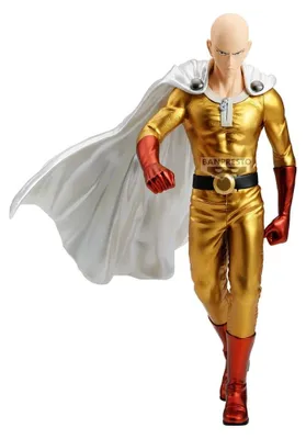Productafbeelding van One-Punch Man Grandista PVC-figuur Saitama (metalen versie), 27 cm