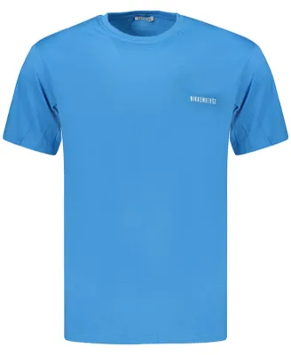 Produktbild von Blaues Herren Kurzarm T-Shirt mit Print & Rundhalsausschnitt