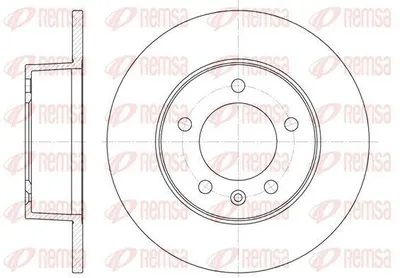 Produktbild von 2x REMSA Bremsscheibe 6735.00 hinten für OPEL Movano Kastenwagen (X70) 304 7mm
