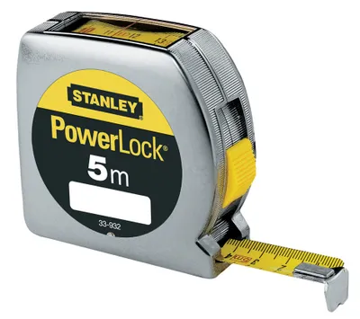 Produktbild von Stanley Bandmaß PowerLock mit Sichtfenster (Kunststoffgehäuse), 90 mm, 40 mm, 150 mm, 206 g
