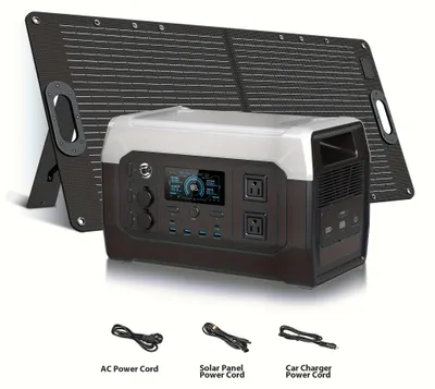 Productafbeelding van Powerstation Draagbare Batterij - Zonnegenerator - Outdoor Accu - Noodstroomvoorziening