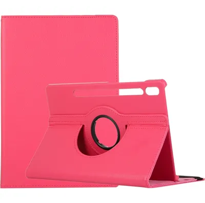 Produktbild von Mobigear DuoStand  Samsung Galaxy Tab S9 Plus Hülle Drehbare Klapphülle - Magenta