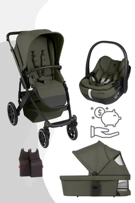 Produktbild von ABC Design Salsa Core All in One Set Kombi-Kinderwagen mit Babyschale Calla, Farbe Kinderwagen:Olive