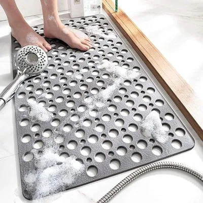 Immagine prodotto di Tappetino antiscivolo grigio 30" x 17" per il bagno
