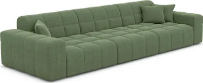 Produktbild von Strukturstoff 4-Sitzer Couch Nivara Grün
