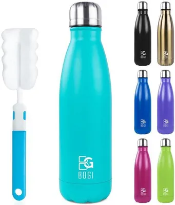 Immagine prodotto di Borraccia termica in acciaio inossidabile da 750 ml a doppia parete, senza BPA