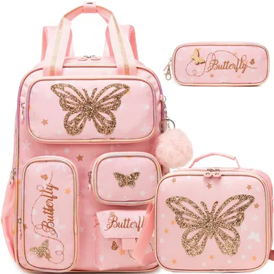 Immagine prodotto di Zaino per bambine, leggero, set da 1, capacità di 30 litri, ideale per la scuola e il tempo libero