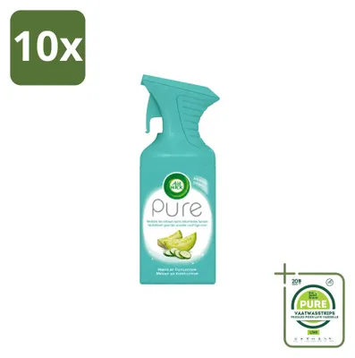 Zdjęcie produktu dla 10 sztuk sprayu do pomieszczeń Air Wick Pure, zapach: melon i ogórek, pojemność: 250 ml, opakowanie zbiorcze