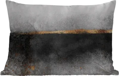 Produktbild von MuchoWow® Outdoor Kissen - Gold - Abstrakt - Luxus - 60x40 cm - Wetterfest - Lounge Kissen - Zierkissen - Kissen für Innenräume