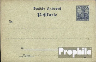 Produktbild von Belege Ganzsachen Deutsches Reich 1900 P44II a Amtliche Postkarte un Germania