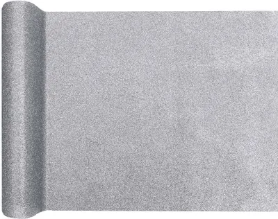 Produktbild von Silber glitzernden Tischläufer 3m