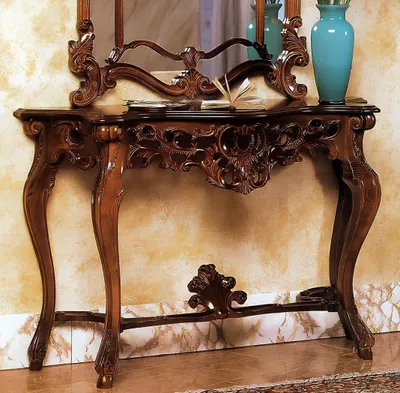 Produktbild von Designer Konsolentisch Holz Tisch Konsole Luxus Konsolen Tische Italien Möbel