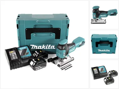 Produktbild von Makita DJV 181 RMJ Akku Pendelhubstichsäge 18V Brushless + 2x Akku 4,0Ah + Ladegerät + Makpac