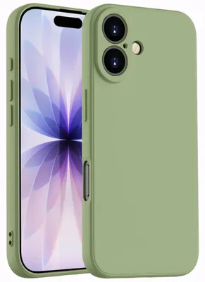 Produktbild von Hülle für iPhone 17, Slim Liquid Silikon Gel Gummi Stoßfest Schutzhülle Grün