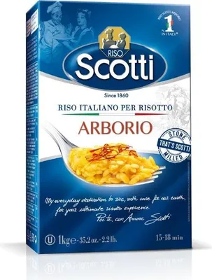 Produktbild von Riso Scotti Arborio Risotto Reis (10x 1kg) – 100% italienischer Reis, perfekt für Risotto