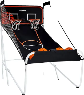 Image de Jeu d'arcade de basket-ball, deux joueurs, conception pliable, 80 x 54 x 81 pouces