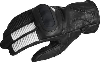 Zdjęcie produktu dla Rękawice motocyklowe Halvarssons Flaxen, czarno-białe, 8