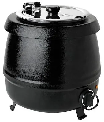 Produktbild von METRO PROFESSIONAL Suppenkessel, GSK1009, Ø 34 x 36 cm, 9 L, Stahl, schwarz