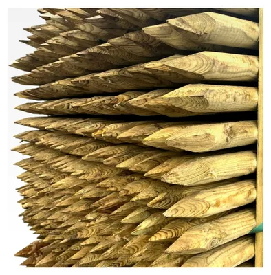 Produktbild von KDI Zaunpfähle Zaunpfosten Vierkantpfosten Kantholz Holzpfosten Palisade Pfosten in verschiedenen Größen und Längen