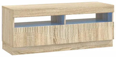 Immagine prodotto di Mobile TV a LED, finitura Sonoma in legno impiallacciato