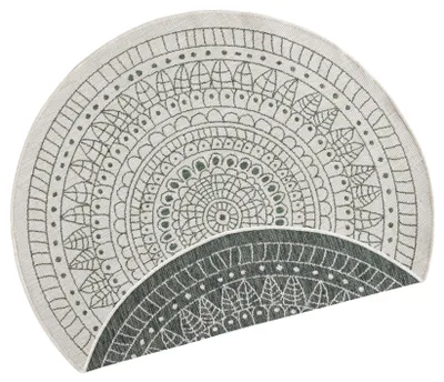 Produktbild von Hanse Home In- & Outdoor Wendeteppich Rund Porto, Creme Grün, wendbar, robust