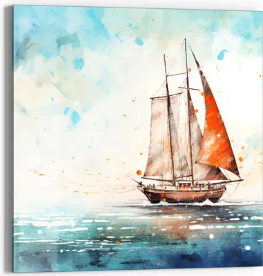 Produktbild von DEQORI Glasbild Echtglas 50x50 cm 'Meeresträumerei' Wandbild Bild modern Deko
