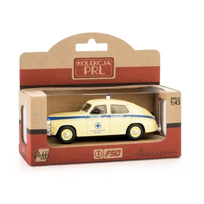 Obrázok produktu pre 1:43 Kovový model Sanitka Warszava Pogot