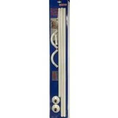 Produktbild von Einfach Duschvorhang Halterung Edelstahl schwarz 70-100cm