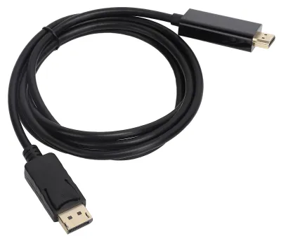 Image de Câble adaptateur DP vers HDMI, convertisseur mâle-mâle