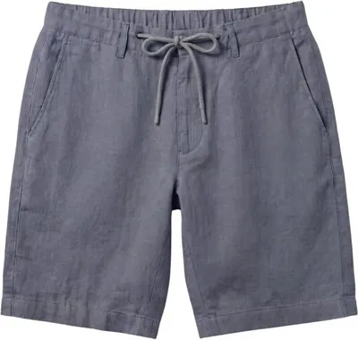 Produktbild von Leinen-Shorts in Blau aus 100 % Leinen – Stilvoll& sommerlich leicht - Größe: M