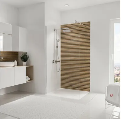 Produktbild von SCHULTE Duschrückwand DecoDesign Japandi horizontal ExpressPlus Holzoptik Lärche 210 x 100 cm EP1901021 539