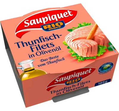Produktbild von Saupiquet Rio Mare Thunfisch Filets in Olivenoel Konserve 185g