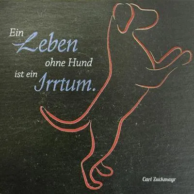 Produktbild von Schieferrelief, Ein Leben ohne Hund ist ein Irrtum
