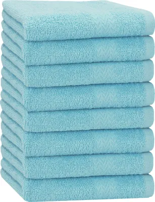 Produktbild von Betz 8 Stück Handtücher 50x100 cm PREMIUM 100% Baumwolle Farbe: ocean