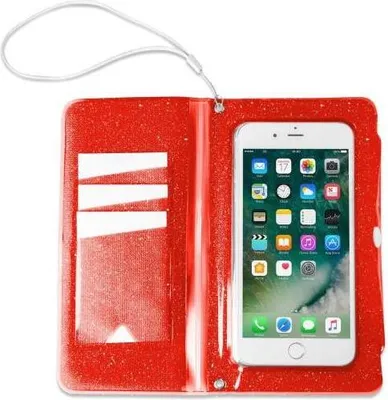 Produktbild von Celly SPLASHWALL18OR, Geldbörsenhülle, Apple, iPhone 8/7/8 Plus/7 Plus, 15,8 cm (6.2"), Rot