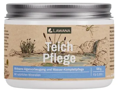 Produktbild von Lawana Teich Pflege, 500 g - Wirksame Algenvorbeugung und Wasser-Komplettpflege