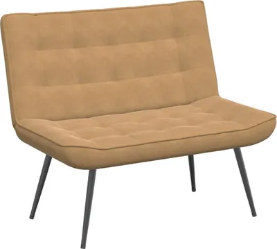 Productafbeelding van Bankje 110x74x84 cm fluweel bruin