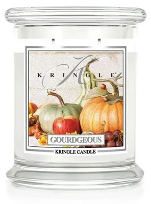 Productafbeelding van Kringle Candle, "Gourdgeous", geurkaars, medium formaat, met 2 lonten (411g)