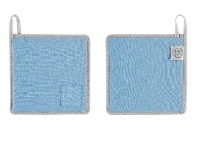 Produktbild von WITLOFT Topflappen One-Size blau 2er Set
